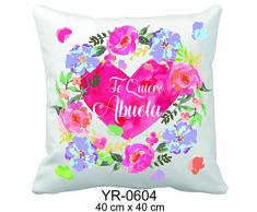 Alex Bog Coussin pour la Maison Unisexe Adulte Multicolore 40 x 40 cm