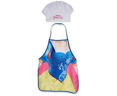 PRINCESAS Set Mandil et Bonnet Cuisine Ustensile de Cuisine Camping et Randonnée Unisexe Enfant Multicolore (Multicolore) Unique