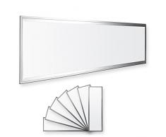 7x LEDVero 120x30 Panneau Ultraslim de LED - 36W, 3000lm, 4500K Plafonnier encastré avec clips de montage et transformateur EMV2016 - blanc neutre