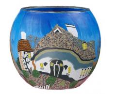 Him CC53 photophore Verre Nordic Summer, Multicolore