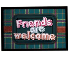 Achoka Text 62 Paillasson Polyester ImprimÃ© 60 x 40 x 1 cm