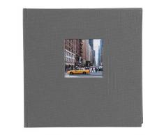 Goldbuch Bella Vista Album Photo à découpes, Lin, Gris, 25x25 cm
