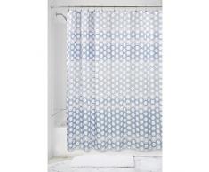 InterDesign Ombre Hexagon rideau de douche textile, rideau impermÃ©able 183,0 cm x 183,0 cm, lavable, en polyester, bleu