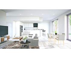 Led Spot encastrable rond 220V blanc 9W blanc froid 6000K pour salle de bain et salon PF0,95 [Classe Ã©nergÃ©tique A++]