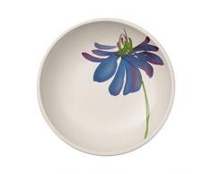 Villeroy & Boch Artesano Flower Art Coupelle à dessert, 23,5 cm, Porcelaine Premium, Blanc/Multicolore
