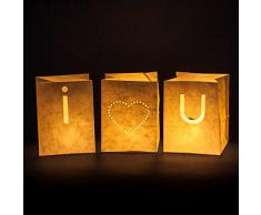 Tindra Lanterne en Papier Ignifuge, Ivoire, Taille Unique