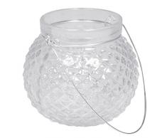 Rayher 56759000 Bocal en Verre avec Anse Hauteur : 9 cm Hauteur : 6,5 cm