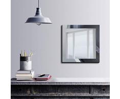 Bonamaison DÃ©coration Murale Impression sur Miroir EncadrÃ© sur Toile, Dimensions: 50 x 50 Cm - ConÃ§u et fabriquÃ© en Turquie