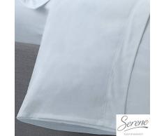 Serene Easy Care Drap Plat, Bleu Canard, Simple