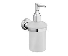 Bisk One Gamme Distributeur de Savon Liquide Zinc, Aluminium et Acier Inoxydable, Chrome, 6.8Â x 11.5Â x 15.5Â cm