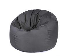 Outbag Donut Pouf, Polyester, Anthracite, 90 x 90 cm
