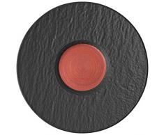 Villeroy & Boch 10-4283-1310 Manufacture Rock Glow Tasse Ã cafÃ©, Soucoupe en Porcelaine Premium Noire et cuivrÃ©e, rÃ©sistante au Lave-Vaisselle