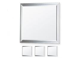 3x LEDVero 30x30 Panneau Ultraslim de LED - 10W, 800lm, 4500K Plafonnier encastrÃ© avec clips de montage et transformateur EMV2016 - blanc neutre