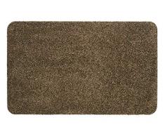 Hamat Tapis dEntrÃ©e Global en Coton et Polyester Lavable Marron, 60X100 Cm
