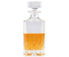 RCR Carafe Ã vin/Whisky carrÃ©e en Cristal Luxion Opera 51520020006, Verre, Claire, 8,2 x 8,2 x 18,8 cm