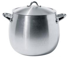 Alessi Sg100/26al Mami Marmite en Aluminium avec Couvercle, Le Fond Nest Pas Compatible avec la Cuisson Par Induction, Ã 26 Cm