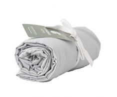 Moorish Idol - Satin de Coton Drap Housse- 200cm x 200cm- Gris Acier