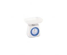 Home Tara Balance de cuisine mécanique, poids Maximum 2 kg, blanc/bleu