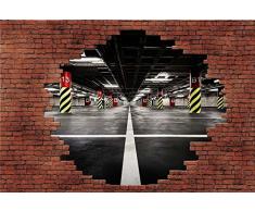 Papier Peint poster panoramique BREAK PARKING 4 x 2,70 m | Déco et photo murale XXL Qualité HD Scenolia