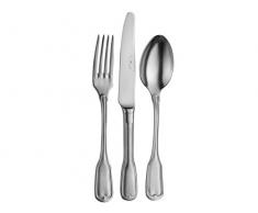 Pinti Inox Vittoriale Service Couverts, Acier Inoxydable, Gris, 8,5 x 8,5 x 24 cm, 18 unités