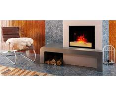 CheminArte 179 cheminee electrique fire wood 2000W, Noire, 66x15x52cm