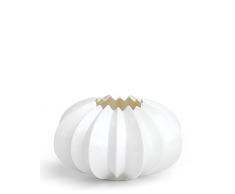 Kähler Photophore en céramique Blanc 13,5 cm