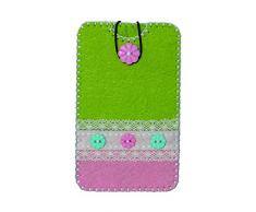 Kleiber 13 x 7 cm Kit Feutre Vert et Rose Assemblage Housse Smartphone Enfant