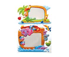 Hobla 140â04 Sticker Mural Joyeux Miroir - 5 pièces - 29 x 41 cm