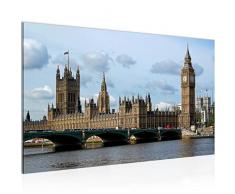 Tableau decoration murale Londres Big Ben - XXL Impression sur Toile Salon Appartment 1 Parties - prÃªt Ã accrocher - 609614a