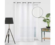 Soleil docre Noemie Voilage, Voile, Polyester, Blanc, 140 x 250 cm