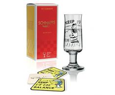 RITZENHOFF Dominika Przybylska Balance- Verre à Liqueur en Cristal - 40 ML - 5 couvercles en Verre