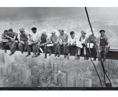 Empire 499325 Affiche New York, Déjeuner sur Panneau MDF 90 x 60 cm