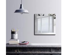 Bonamaison Décoration Murale Impression sur Miroir Encadré sur Toile, Dimensions: 50 x 50 Cm - Conçu et fabriqué en Turquie