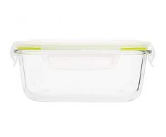 Cosy & Trendy 2085117 Boite de Conservation hermétique en Verre avec Couvercle-0,8L, Transparent, 16x16x6,9 cm