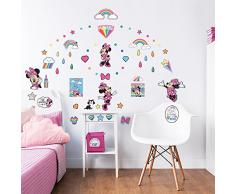 Walltastic 45538 Autocollants muraux Minnie Mouse de Disney, Vinyl, Multicolore, 37,5 x 4 x 18,5 cm