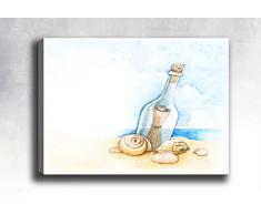 Bonamaison Peinture sur toile, multicolore, 40 x 60 cm - ConÃ§u et fabriquÃ© en Turquie