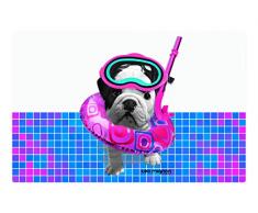 Teo Jasmin TEOG6550 s. de Table PP teo Scuba Rose, Plastique, Mer, 44 x 25,5 x 0,2 cm