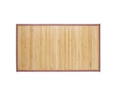 Relaxdays Tapis en Bambou Résistant Humidité Anti-glisse Bord textile Sortie de Bain Douche SDB, diff. Tailles, Nature
