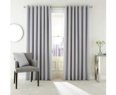 Peacock Blue Hotel Barcelo Rideaux, 100% Velours Polyester, Argenté, 66x72