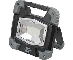 Brennenstuhl 1171470301 Projecteur LED TORAN portable, connecté en Bluetooth, 3000 lumens et avec 5m de câble H07RN-F 2G1,0, Gris/Noir