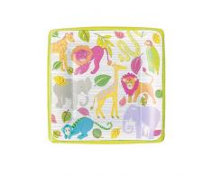 Caspari 14350SP Lot de 8 Assiettes Dessert, Papier, Multicolore, 21 x 21 x 0,02 cm