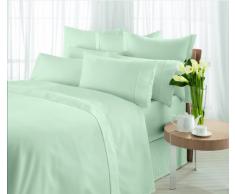 Sheridan Tour de lit en coton Ã©gyptien mÃ©langÃ© 300 g / mÂ² Single 91X190X41cm Argent