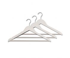 Zeller Lot de 3 cintres Color, Gris, ca. 44 x 23 cm