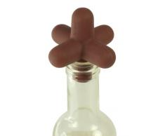 COOKUT SPAMA Spark Bouchon pour Bouteille de Vin/Champagne/Bière/Cidre Silicone Alimentaire Marron