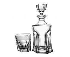 Crystaljulia 14563 Jeu de verres à whisky, cristal Cristalite, transparent