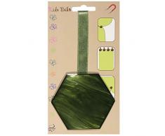 STEPHANOISE Magnet RÃ©sine Hexagone, Vert, Taille 8 x7 cm