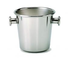 Alessi 5051 Seau Ã Glace avec PoignÃ©es et Grille en Acier Inoxydable 18/10 ExtÃ©rieur Brillant, IntÃ©rieur SatinÃ©