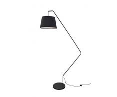 Villeroy&Boch Lampadaire, MÃ©tal Tissu, Noir , H 225 cm, Ã 45 cm