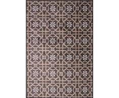 Alfombrista Tapis 67 x 135 D-06 Chocolat, Poils 100% Base 90% Viscose et 10% Chenille, 67 x 135 cm.