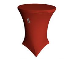 La Housse de Round High Spandex en Lin pour Cocktail Highboy Table, Red, 71.2 x 91.44 x 0.4 cm